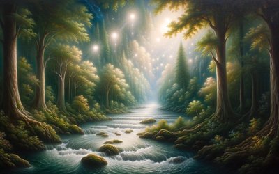 slice_fullHD_0000s_0010_DALL·E 2023-10-16 19.04.25 - Oil painting of a tranquil river flowing through a lush forest, wit